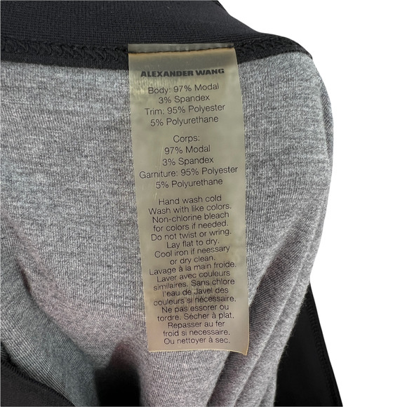 T by Alexander Wang Grey Gathered Hem Skirt - Picture 7 of 8